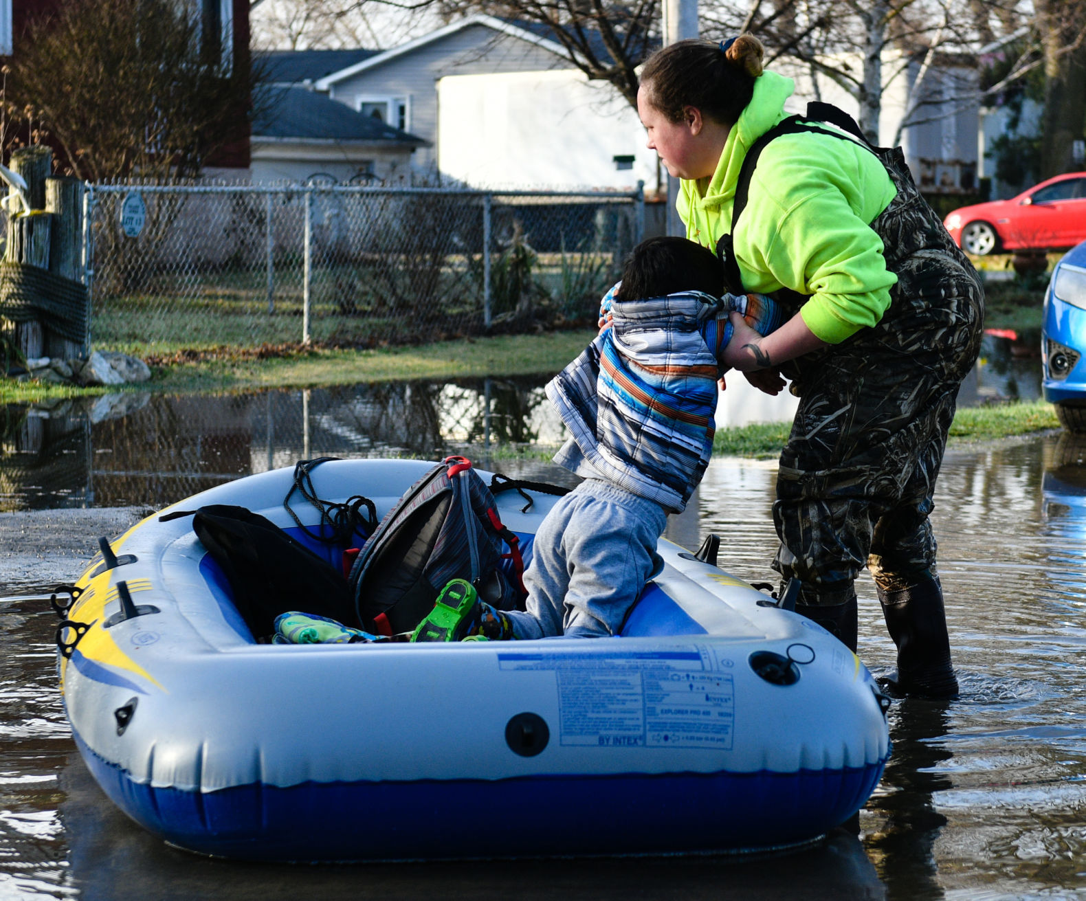 Flooding on Campbell's Island
